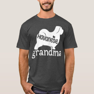 Frauen Havanese Oma gibt Niedlichen Havanese Dog L T-Shirt