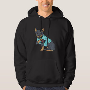 Frauen Heeler Ich Liebe Mama Tier Haustier Rot Bla Hoodie
