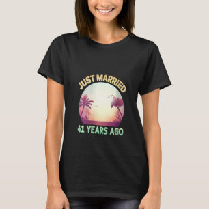 Frauen heirateten erst vor 41 Jahren glücklich 41. T-Shirt