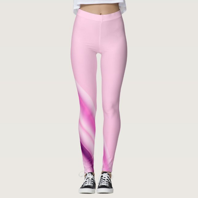 Frauen hellrosa Leggings (Vorderseite)