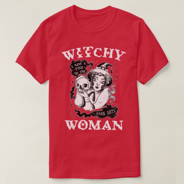 Frauen Hexenprämie Wiccan Pagan Frau T-Shirt (Design vorne)
