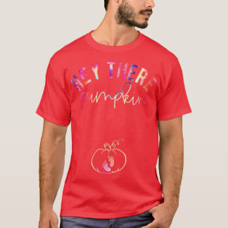 Frauen Hey da Pumpkin Herbst Schwangerschaft Anno T-Shirt