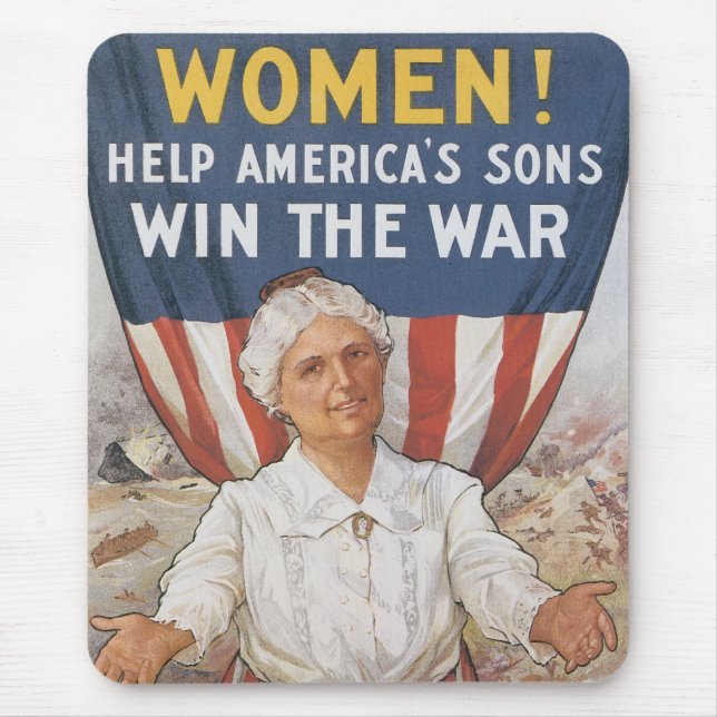 Frauen! Hilfe für Amerikas Söhne Mousepad (Vorne)