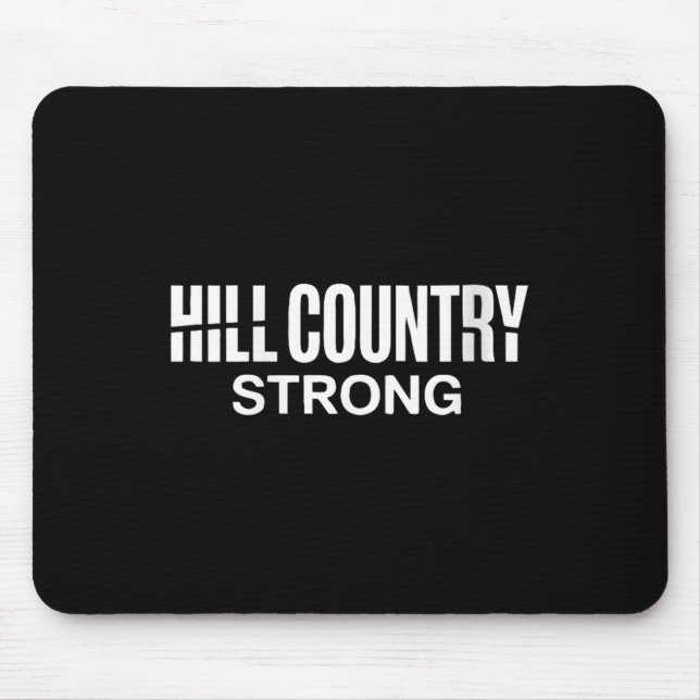 Frauen Hill Country Strong Texas Pride Quote V-nec Mousepad (Vorne)