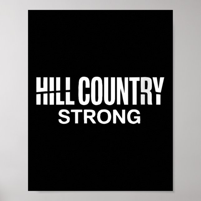 Frauen Hill Country Strong Texas Pride Quote V-nec Poster (Vorne)