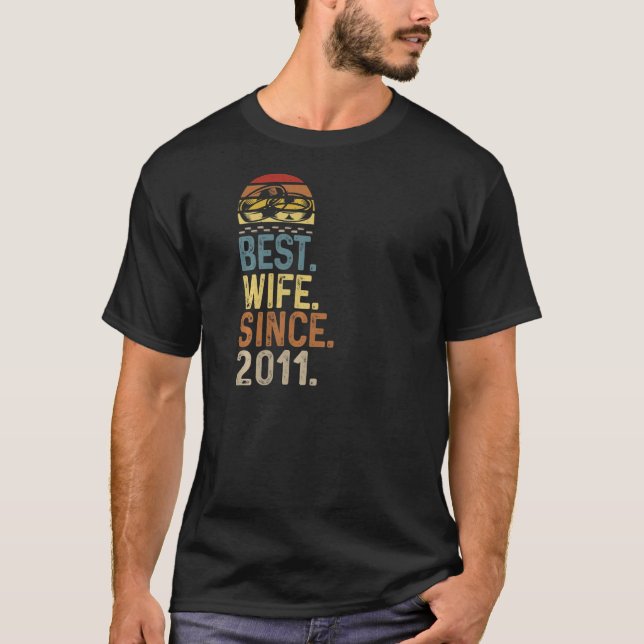 Frauen Hochzeit Jahr Design Best Husband Sin T-Shirt (Vorderseite)