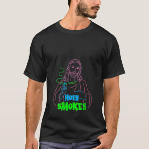 Frauen Holy Smokes Jesus Witz Tee Lustig Christlic