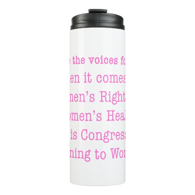 Frauen hören (2017) thermosbecher (Vorderseite)