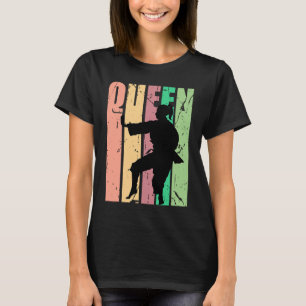 Frauen Hübsch Karate Königin Geburtstag Farbenfroh T-Shirt