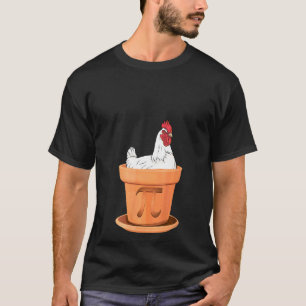 Frauen Huhn Pot Pi Tag Mathelehrerin Studentin Si T-Shirt