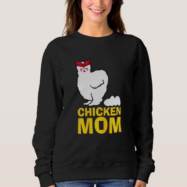 Frauen Hühner Mama Bauer Mama Hühnermutter Hühner  Sweatshirt (Vorderseite)