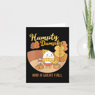 Frauen Humpty Dumpty hatte einen großen Fall Funny Karte