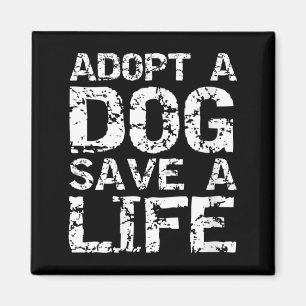 Frauen Hundeadoption Zitat Tierheim Rettung Adopti Magnet