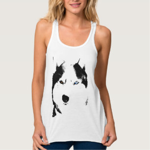 Frauen Husky Tank Top Shirt Schlittenhunde Shirt