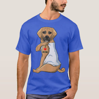 Frauen I Liebe Mama Tattoo Puggle Mama Dog Lover W T-Shirt