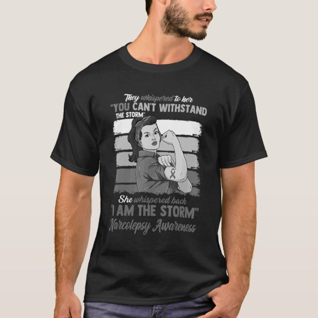 Frauen Ich bin der Storm Narcolepsy-Krieger T-Shirt (Vorderseite)
