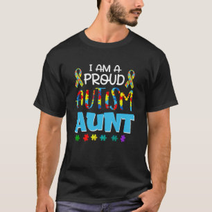 Frauen ich bin ein stolzer Autismus Tante Autismus T-Shirt