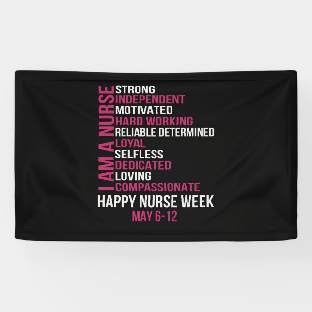Frauen ich bin eine Krankenschwester glückliche Kr Banner (Horizontal)
