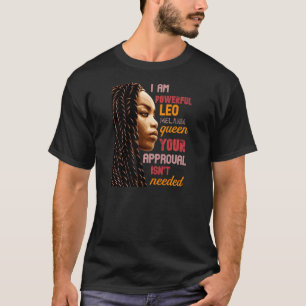 Frauen Ich bin eine mächtige Löwe-Melaninkönigin A T-Shirt