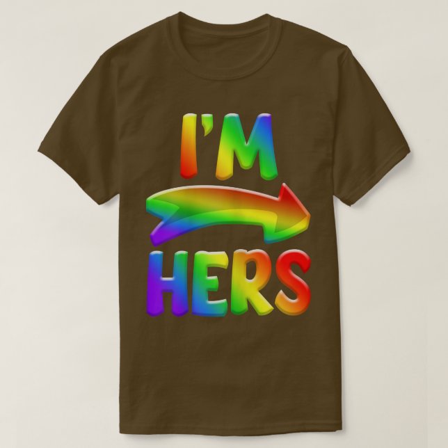 Frauen ich bin ihr Bi Biseual LGBT Pride Monat  T-Shirt (Design vorne)