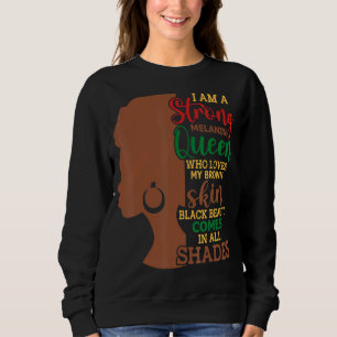 Frauen Ich bin stark Scorpio Königin Geburtstag Zo Sweatshirt