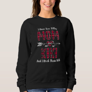 Frauen ich habe zwei Titel Mama und Kiki neues Oma Sweatshirt