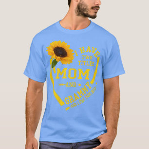 Frauen Ich habe zwei Titeln Mama und Grammy Mütter T-Shirt