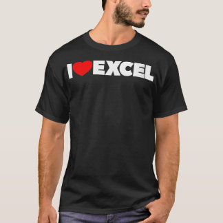 Frauen ich Liebe Herz Excel VNeck T-Shirt