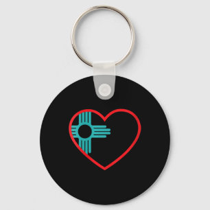Frauen Ich Liebe New Mexico Herz Zia Symbol New Me Schlüsselanhänger