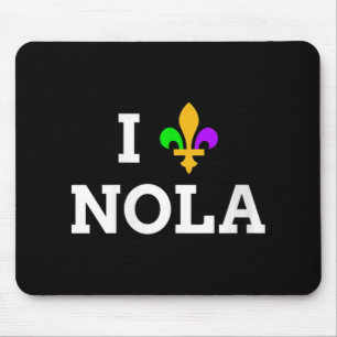 Frauen Ich Liebe New Orleans Fleur De Lis Herz Sou Mousepad