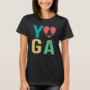 Frauen Ich Liebe Yoga Kundalini Ashtanga Hatha Asa T-Shirt
