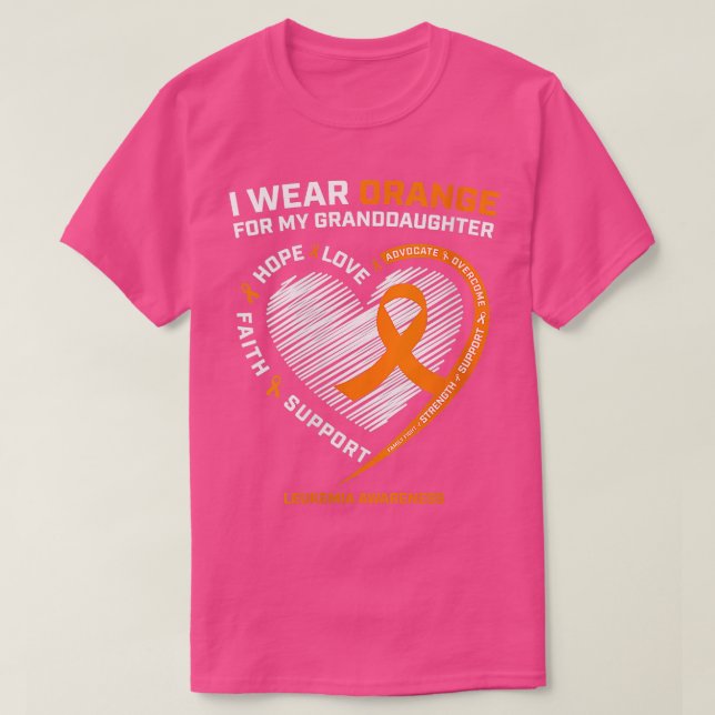 Frauen Ich trage Orange für meine Enkelin Le T-Shirt (Design vorne)