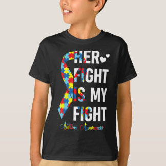 Frauen Ihr Kampf ist mein Kampf Autismus Bewusstse T-Shirt