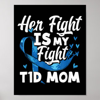 Frauen ihr Kampf ist mein Kampf gegen T1d Mama Dia Poster