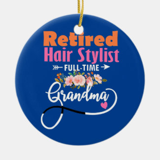 Frauen im Friseur Stylist Vollzeit Beste Zeit Keramik Ornament