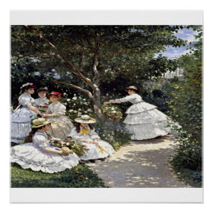 Frauen im Garten - Portrait of Elegance Poster