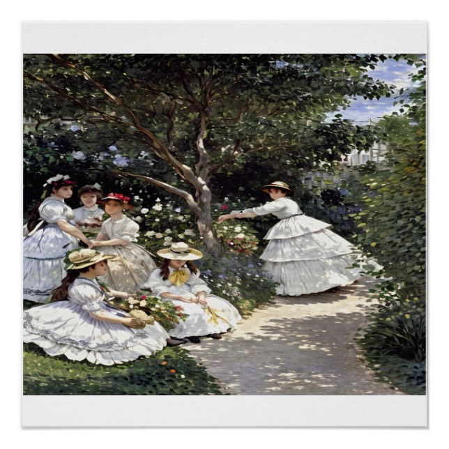 Frauen im Garten - Portrait of Elegance Poster (Vorderseite)
