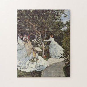 Frauen im Garten von Claude Monet Puzzle