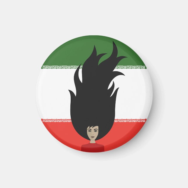 Frauen im Iran kämpfen für Gleichheit, protestiere Magnet (Vorne)