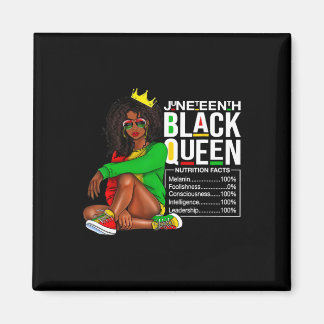 Frauen im Junetenhof Schwarze Königin Ernährung Fa Magnet