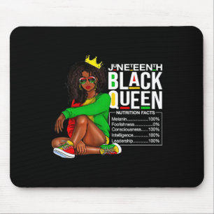 Frauen im Junetenhof Schwarze Königin Ernährung Fa Mousepad