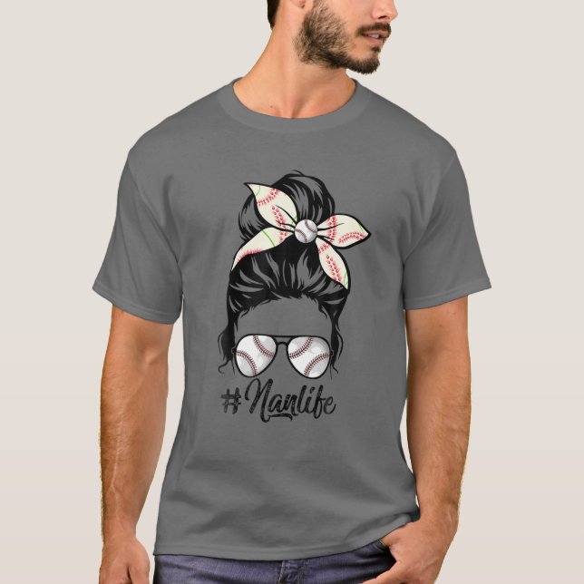 Frauen im Nan Life Softball Baseball Mutter Day Me T-Shirt (Vorderseite)