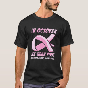 Frauen Im Oktober Tragen Wir Rosa Libelle T-Shirt