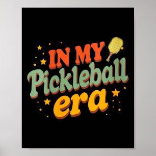 Frauen im Pickleball-Zeitalter Retro-Pickle-Spiele Poster