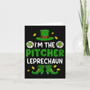 Frauen Im Pitcher Baseball St Patricks Day Boy Sh Karte