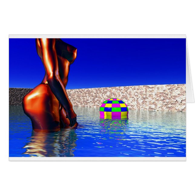 Frauen im Pool (Vorderseite (Horizontal))