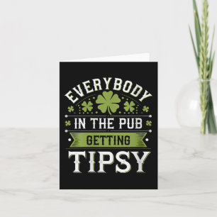 Frauen im Pub bekommen Tipsy Funny St. Karte