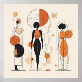 Frauen im Rhythmus – Zeitgenössische afrikanische Poster
