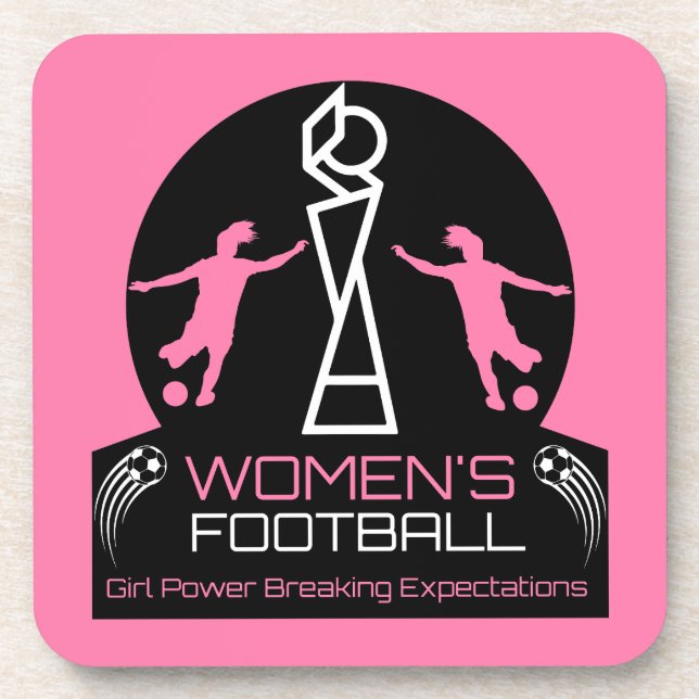 Frauen im Sport Getränkeuntersetzer (Vorderseite)
