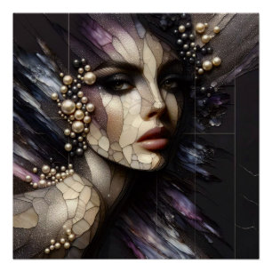 Frauen im Stil - Glasarmaturen Poster